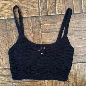 Free People Crochet Crop Top